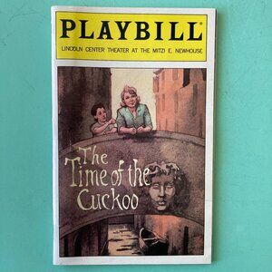 POLLY HOLLIDAY Debra Monk & Cast Signed Playbill The Time of the Cuckoo Feb 2000